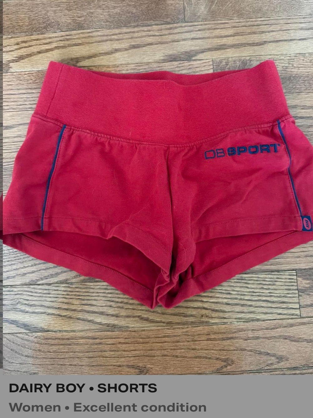 Women's Red Athletic Shorts